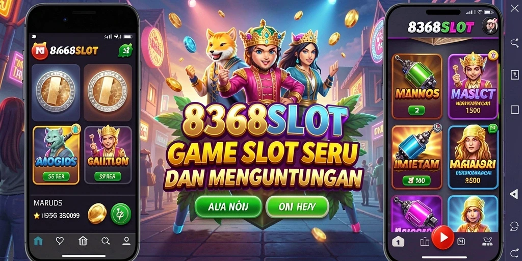 Tampilan gameplay seru dalam 8368SLOT dengan banyak pilihan mesin slot.