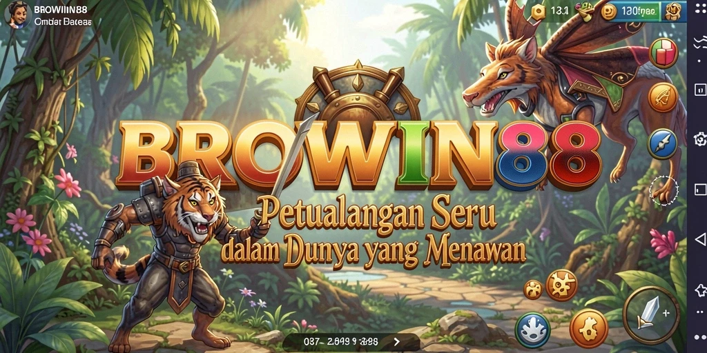 Gameplay BROWIN88 menunjukkan petualangan seru di dunia yang luas.