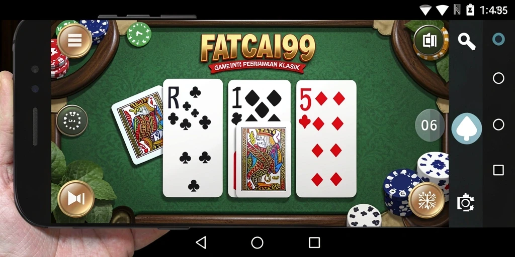 Tampilan screenshot FATCAI99 menampilkan gameplay domino yang seru.