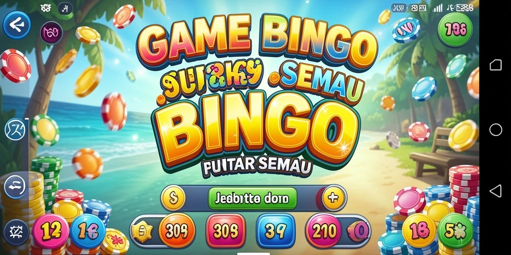 Tampilan gameplay Bingo yang mengasyikkan dan interaktif.