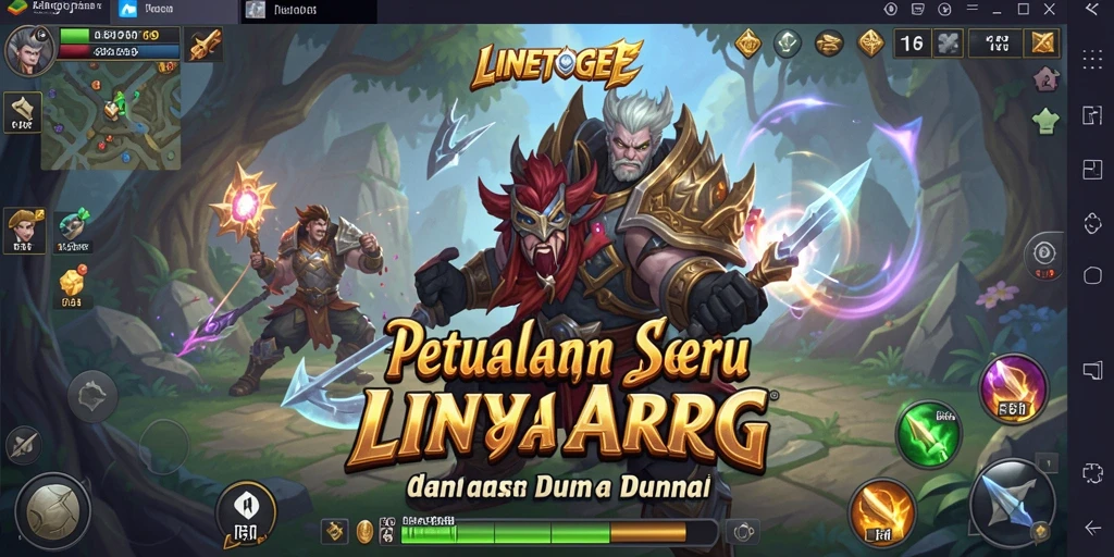 Tampilan gameplay ARPG yang mendebarkan di LINETOGEL.
