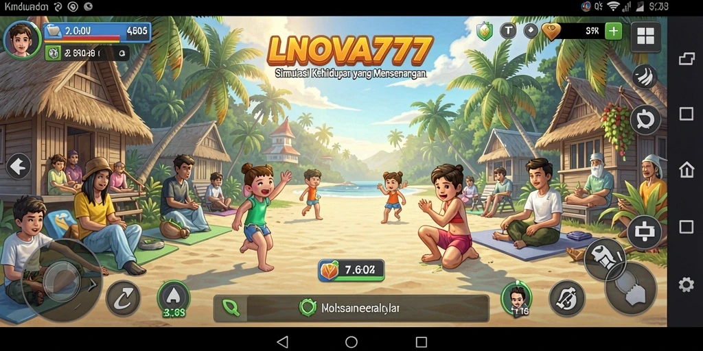 Menampilkan gameplay LNOVA777 yang realistis dalam simulasi kehidupan.