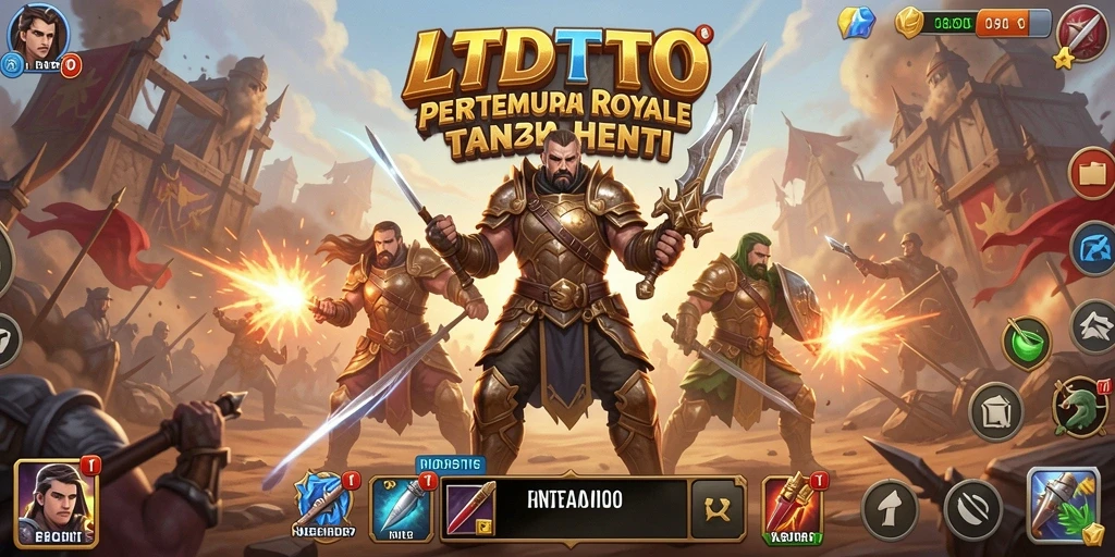 Screenshot gameplay LTDTOTO dengan aksi Battle Royale seru.