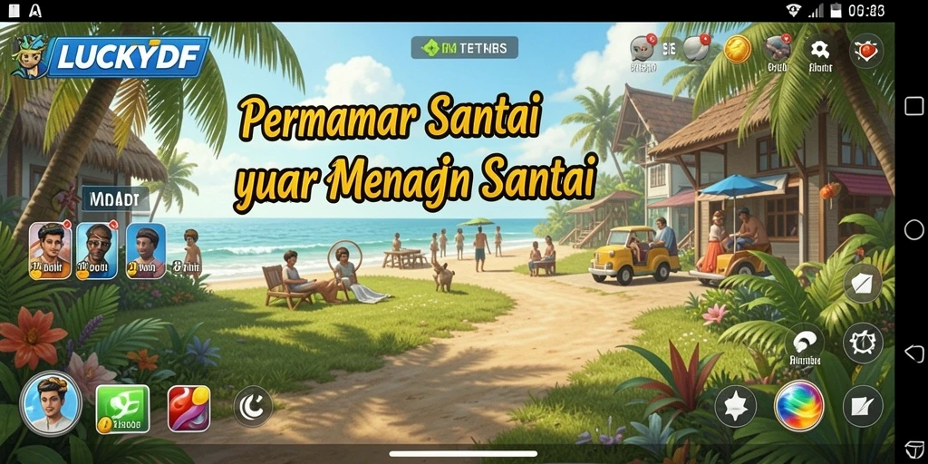 Tampilan gameplay <strong>LUCKYDF</strong> yang seru dan menghibur.