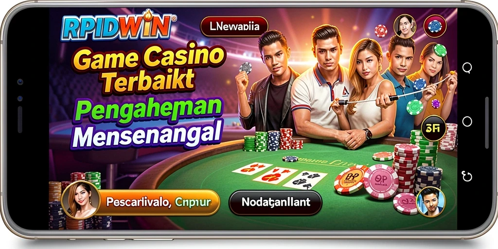 Tampilan permainan langsung dari RPIDWIN dengan dealer profesional.
