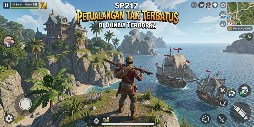 Tampilan gameplay SP212 yang menakjubkan dalam dunia Open World.