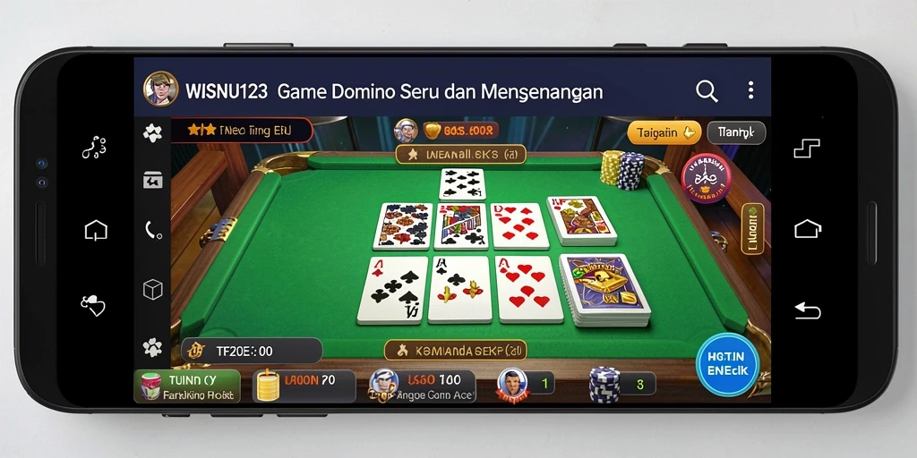 Tampilan gameplay seru dalam WISNU123 dengan desain modern.